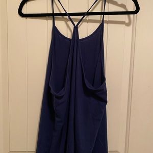 Blue racerback tank